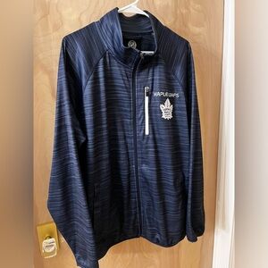 Men’s NHL maple leaf zip jacket Sz large